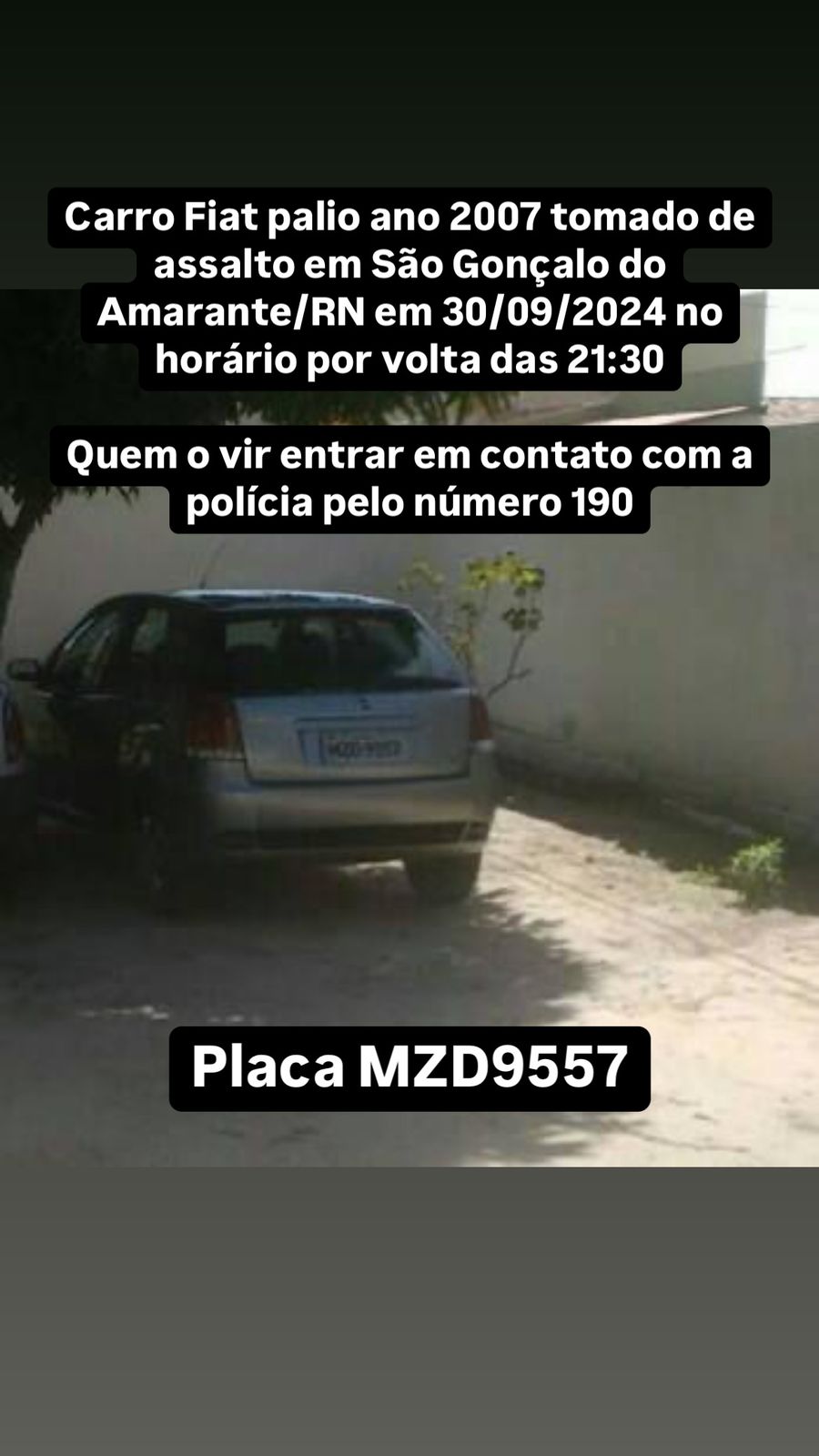 Veículo Roubado