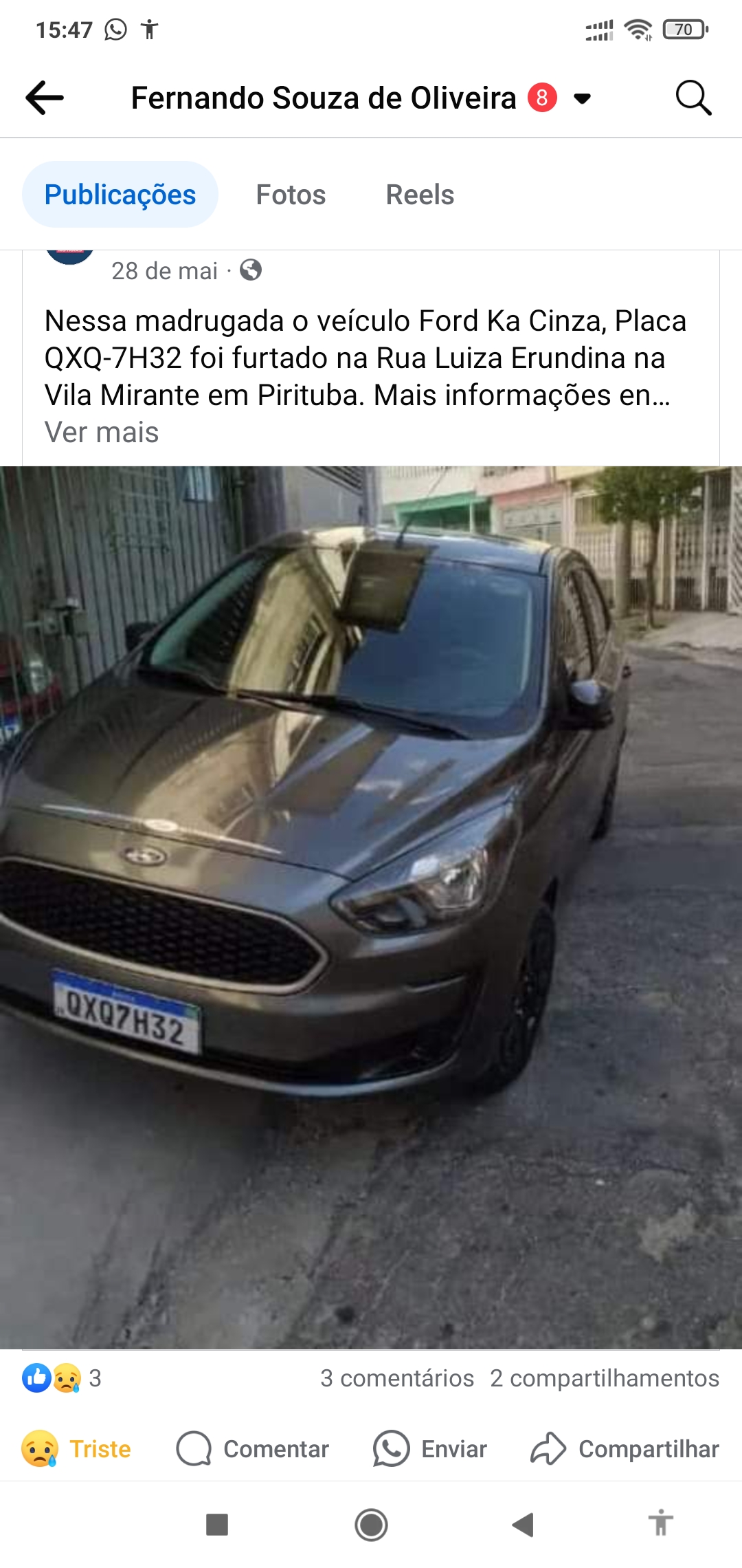 Veículo Roubado