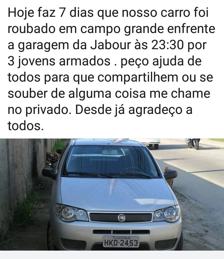 Veículo Roubado